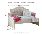 Realyn Chipped White Twin Day Bed - B743-80