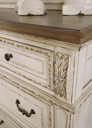 Realyn Chipped White Upholstered Panel Bedroom Set - DMV FurnitureBedroom Set