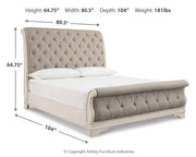 Realyn King Sleigh Bed, Dresser and 2 Nightstands - B743B95