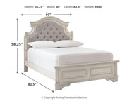 Realyn Two-tone Full Panel Bed and Chest - B743B42