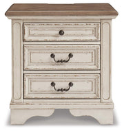Realyn Two-tone Full Panel Bed, Dresser, Mirror, 3-Piece Vanity and Nightstand - B743B27