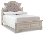 Realyn Two-tone Full Panel Bed, Dresser, Mirror and Nightstand - B743B85