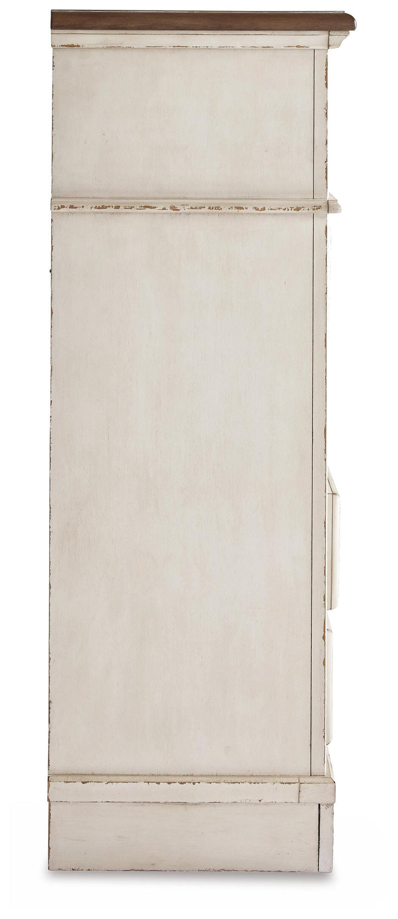 Realyn Two-tone Full Panel Bed, Dresser, Mirror, Chest and Nightstand - B743B81