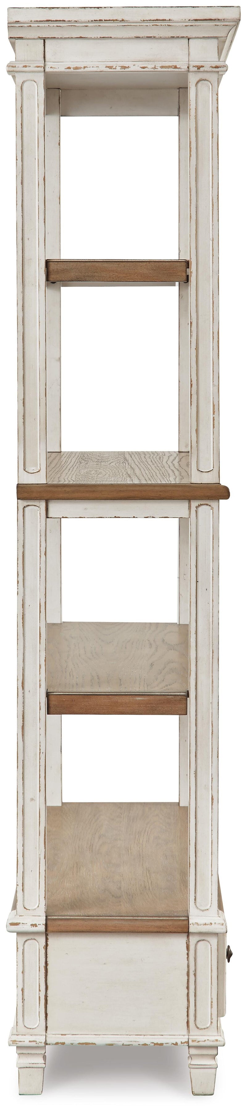 Realyn Two-tone Home Office Desk and Bookcase - H743H3