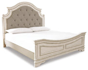 Realyn Two-tone King Panel Bed, Dresser and 2 Nightstands - B743B63