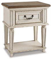 Realyn Two-tone King Storage Bed, Dresser and Nightstand - B743B62