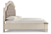 Realyn Two - tone King Upholstered Bed - DMV FurnitureKing Bed