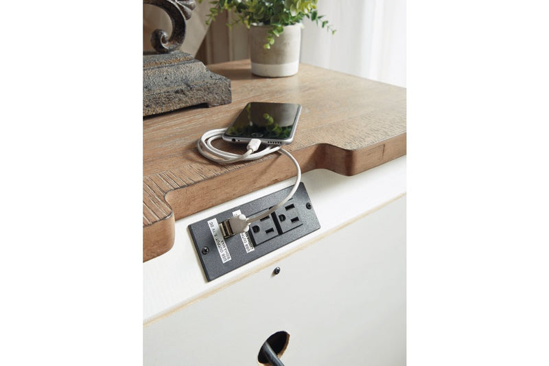 Realyn Two - tone Nightstand - DMV FurnitureNightstand