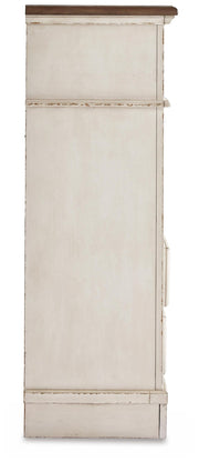 Realyn Two-tone Queen Panel Bed, Dresser, Mirror, Chest and Nightstand - B743B46