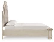 Realyn Two-tone Queen Panel Bed, Dresser, Mirror, Chest and Nightstand - B743B46