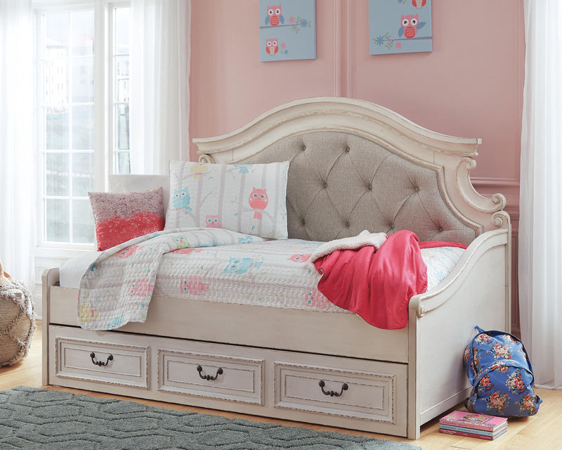 Realyn Two-tone Twin Storage Day Bed and Dresser - B743B43