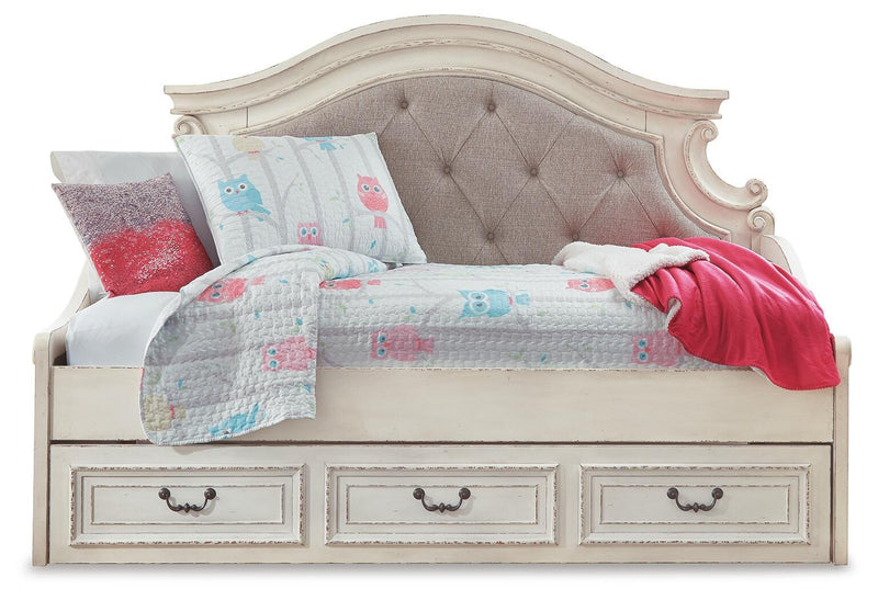 Realyn Two-tone Twin Storage Day Bed and Dresser - B743B43