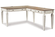 Realyn White/Brown 2 - Piece Home Office Desk - DMV FurnitureOffice Desk