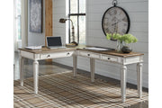 Realyn White/Brown 2 - Piece Home Office Desk - DMV FurnitureOffice Desk