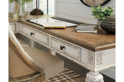 Realyn White/Brown 2 - Piece Home Office Desk - DMV FurnitureOffice Desk