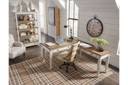 Realyn White/Brown 2 - Piece Home Office Desk - DMV FurnitureOffice Desk