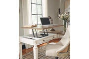 Realyn White/Brown 2 - Piece Home Office Lift Top Desk - DMV FurnitureOffice Desk