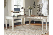 Realyn White/Brown 2 - Piece Home Office Lift Top Desk - DMV FurnitureOffice Desk