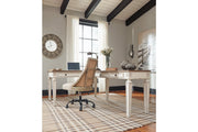 Realyn White/Brown 2 - Piece Home Office Lift Top Desk - DMV FurnitureOffice Desk