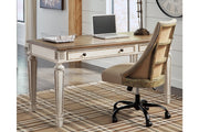 Realyn White/Brown 60" Home Office Desk - DMV FurnitureOffice Desks