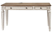 Realyn White/Brown 60" Home Office Desk - DMV FurnitureOffice Desks