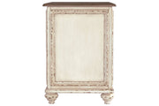 Realyn White/Brown Chairside End Table - DMV FurnitureEnd Table Chair Side