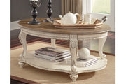 Realyn White/Brown Coffee Table - DMV FurnitureCoffee Table