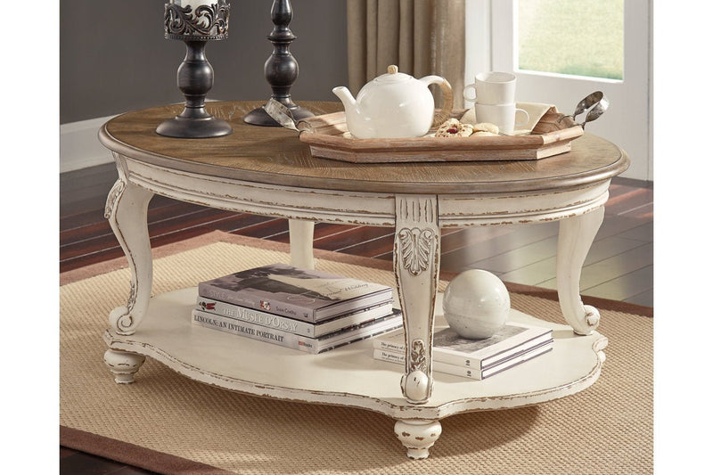 Realyn White/Brown Coffee Table - DMV FurnitureCoffee Table