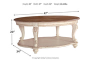 Realyn White/Brown Coffee Table - DMV FurnitureCoffee Table