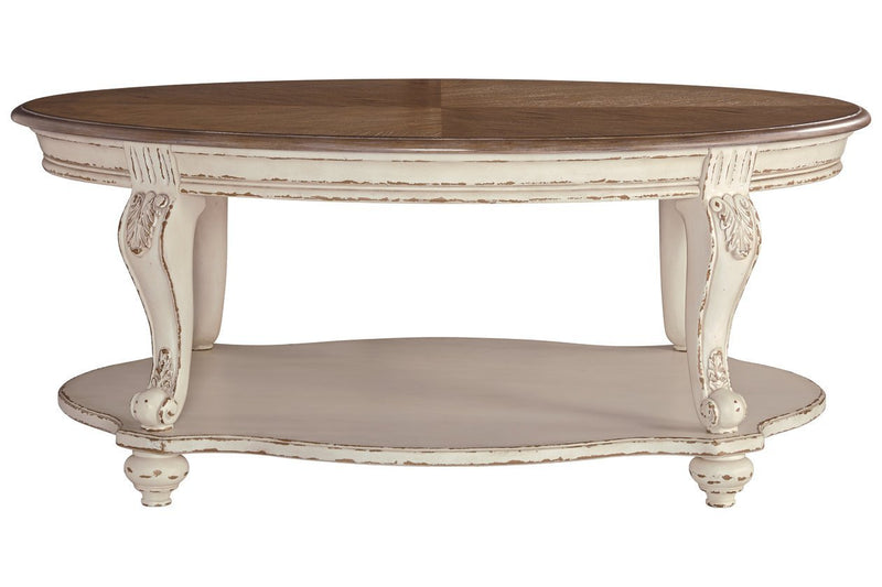 Realyn White/Brown Coffee Table - DMV FurnitureCoffee Table