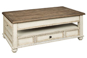 Realyn White/Brown Coffee Table with Lift Top - DMV FurnitureCoffee Table