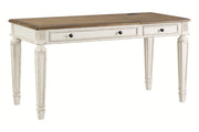 Realyn White/Brown Home Office Lift Top Desk - DMV FurnitureOffice Desks