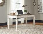 Realyn White/Brown Home Office Lift Top Desk - DMV FurnitureOffice Desks