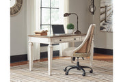 Realyn White/Brown Home Office Lift Top Desk - DMV FurnitureOffice Desks