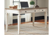 Realyn White/Brown Home Office Lift Top Desk - DMV FurnitureOffice Desks