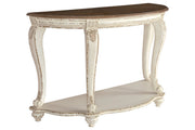 Realyn White/Brown Sofa Table - DMV FurnitureSofa Table