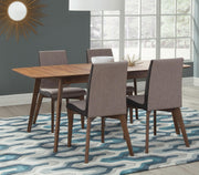 Redbridge 5-piece Rectangular Dining Set Natural Walnut - 106591-S5