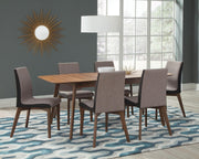 Redbridge 7-piece Rectangular Dining Set Natural Walnut - 106591-S7