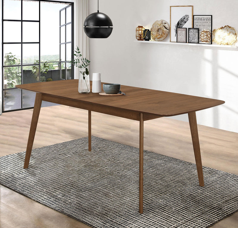 Redbridge 75-inch Extension Leaf Dining Table Natural Walnut - 106591