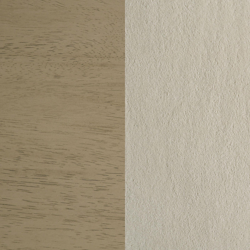 Redbridge Upholstered Counter Chair Cream and Natural Oak (Set of 2) - 193959NAT