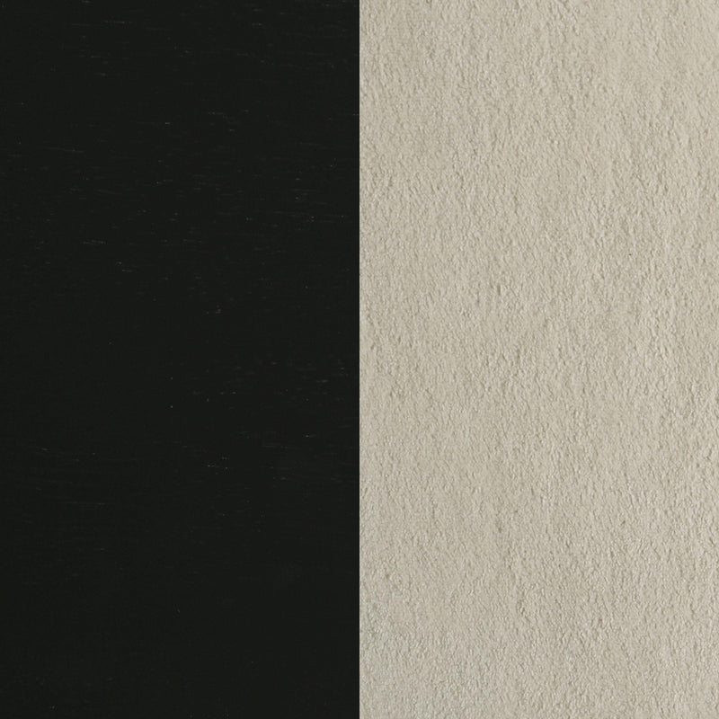 Redbridge Upholstered Side Chair Cream and Black (Set of 2) - 193952BLK