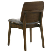 Redbridge Upholstered Side Chair Grey and Walnut (Set of 2) - 193962WAL
