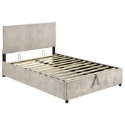 Reeves Upholstered Full Lift-Top Storage Platform Bed Beige - 315918BGEF