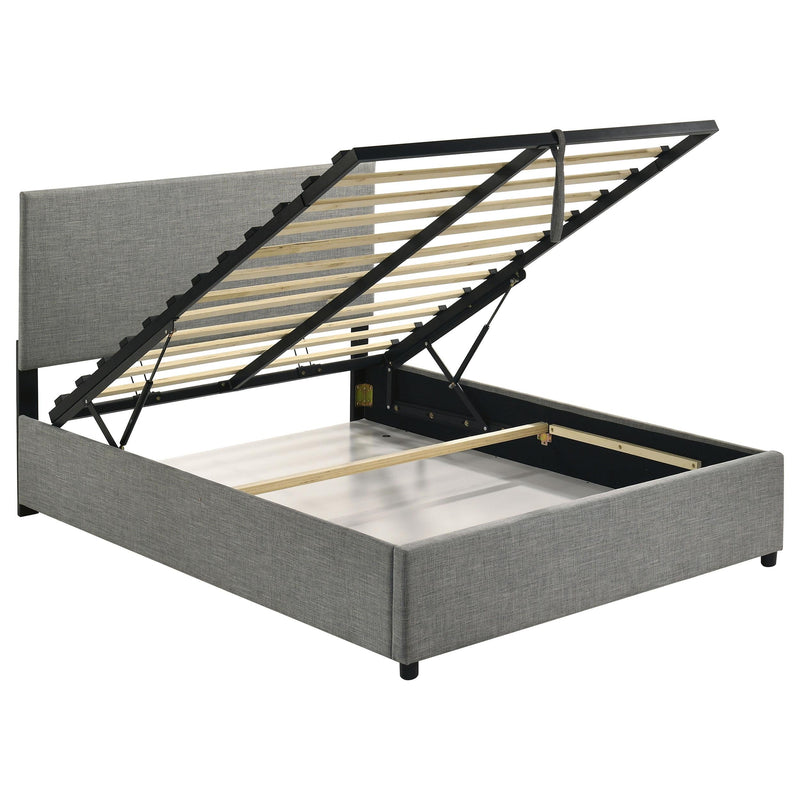 Reeves Upholstered Full Lift-Top Storage Platform Bed Grey - 315918GRYF