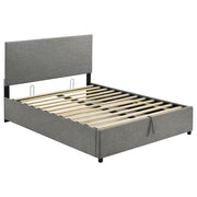 Reeves Upholstered Full Lift-Top Storage Platform Bed Grey - 315918GRYF