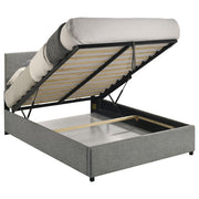 Reeves Upholstered Full Lift-Top Storage Platform Bed Grey - 315918GRYF