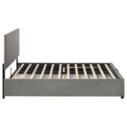 Reeves Upholstered Full Lift-Top Storage Platform Bed Grey - 315918GRYF