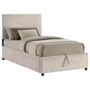 Reeves Upholstered Twin Lift-Top Storage Platform Bed Beige - 315918BGET