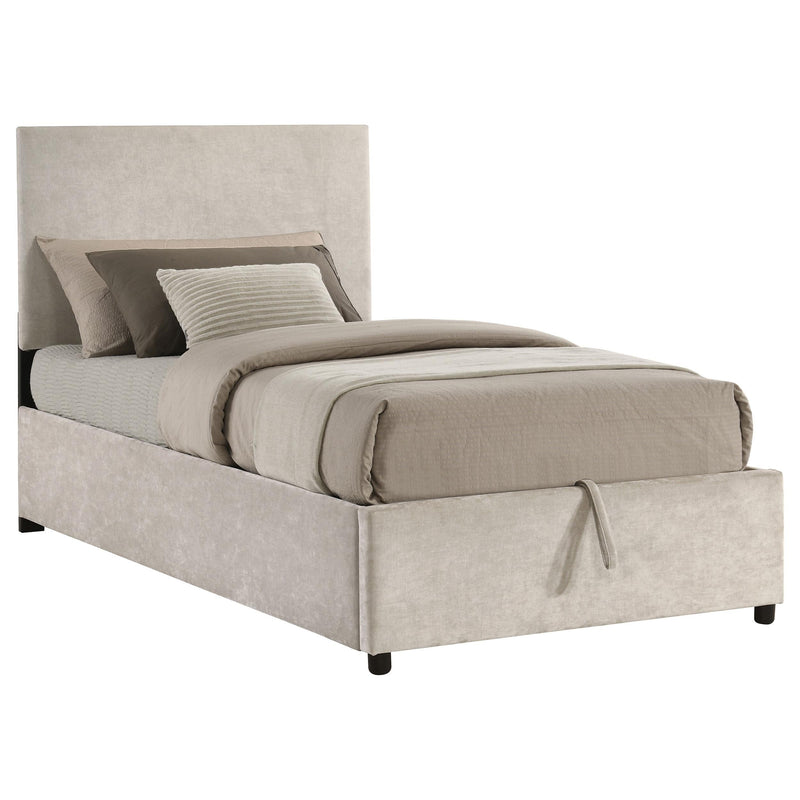Reeves Upholstered Twin Lift-Top Storage Platform Bed Beige - 315918BGET