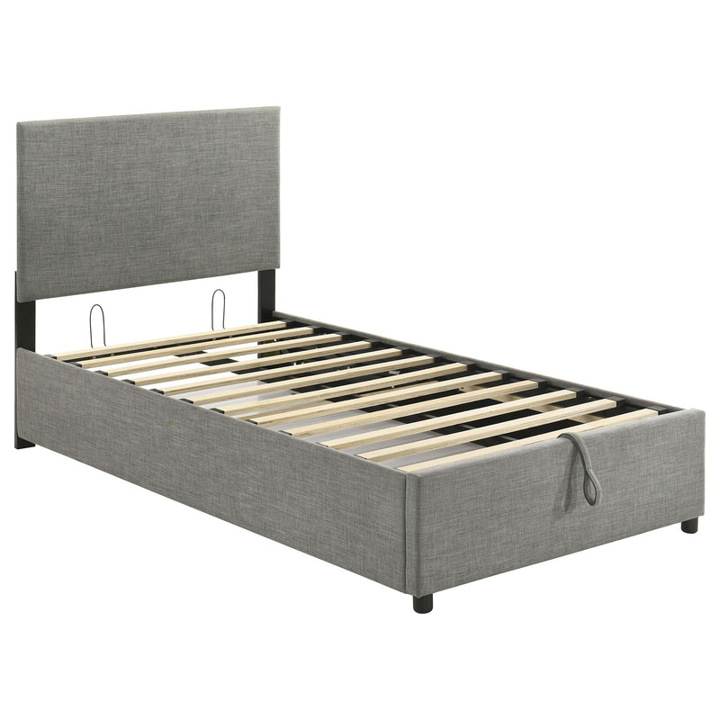 Reeves Upholstered Twin Lift-Top Storage Platform Bed Grey - 315918GRYT